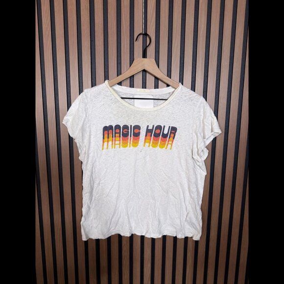 Mother T Shirt Large Womens White Graphic Superior Cotton ‘Magic Hour’ - Picture 1 of 9